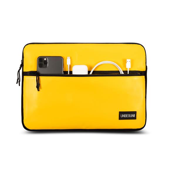 Laptop-Hülle Fronttasche Gelb 4