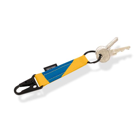 Schlüsselanhänger Gelb Blau 3