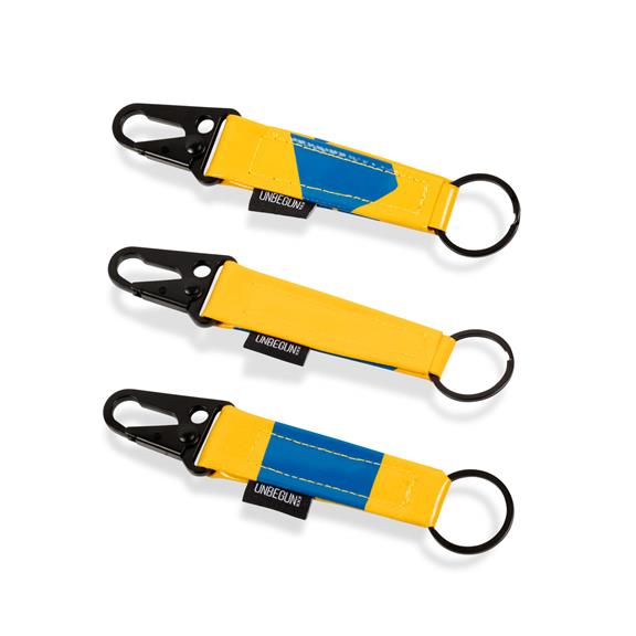 Schlüsselanhänger Gelb Blau 9
