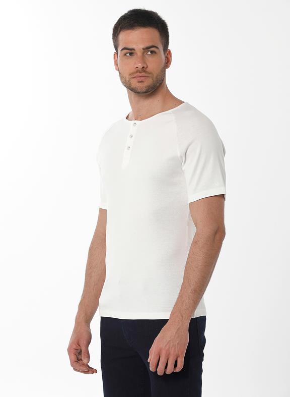 Henley T-Shirt Off White 3