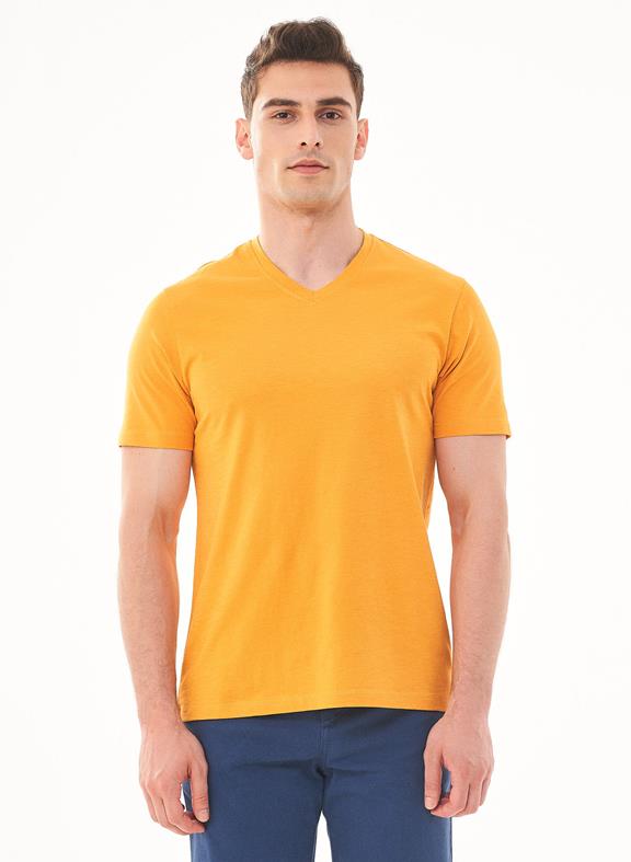 Basic T-Shirt V-neck Mango van Shop Like You Give a Damn