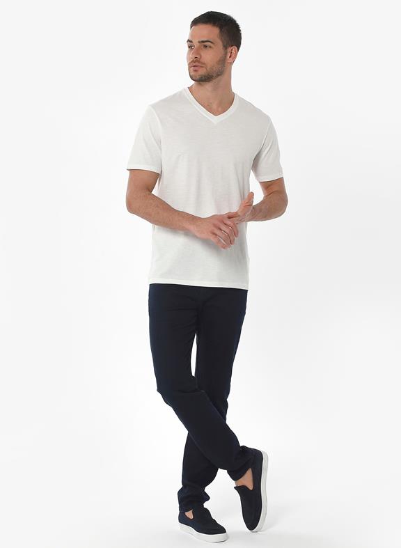 Basic T-Shirt V-neck Off White 2