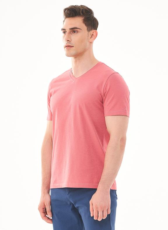 Basic V-neck T-Shirt Desert Rose 3