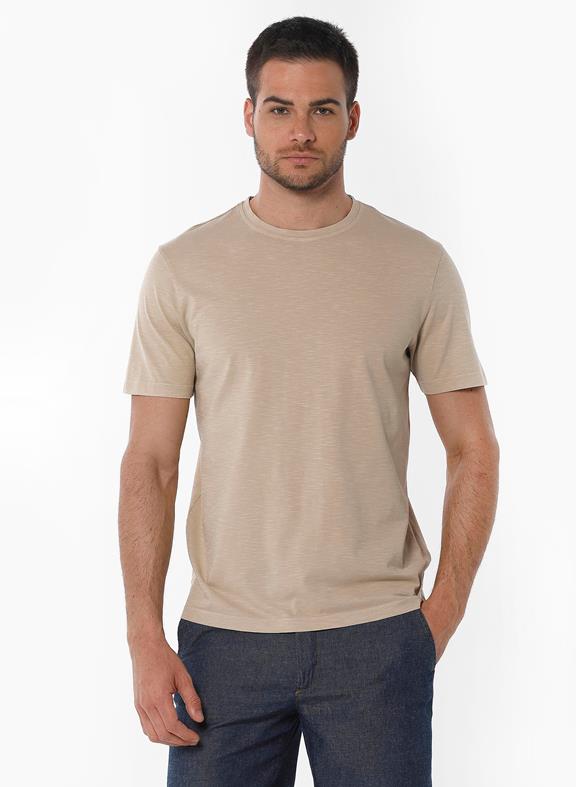 ORGANICATION T-Shirt Natuurlijk Beige