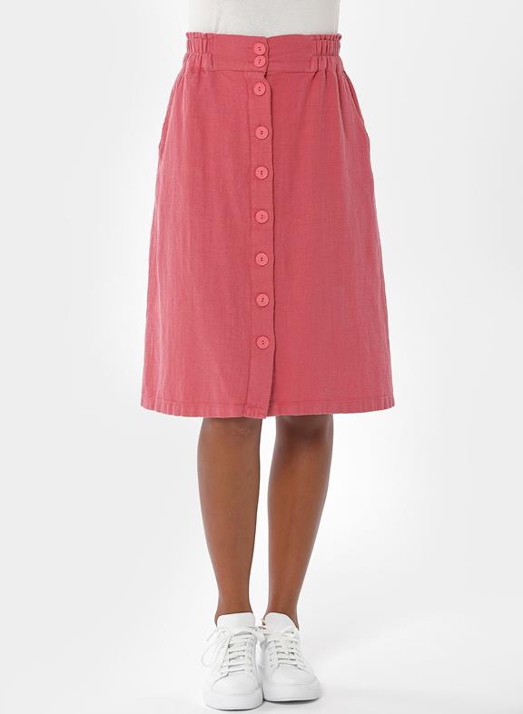 Skirt Buttons Pink van Shop Like You Give a Damn