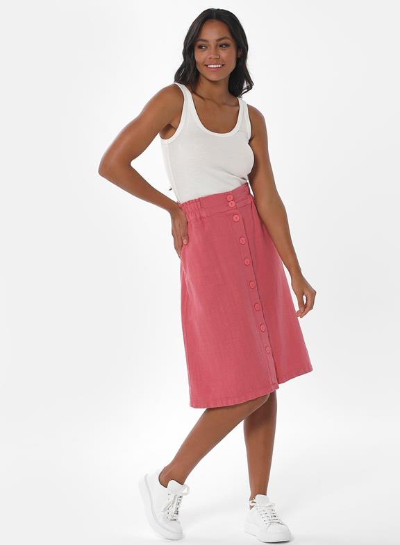 Skirt Buttons Pink 2
