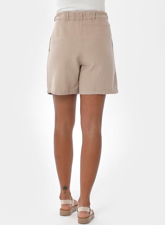 Shorts Pleated Beige 4