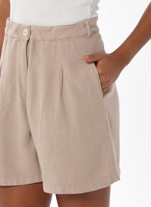 Shorts Pleated Beige 5