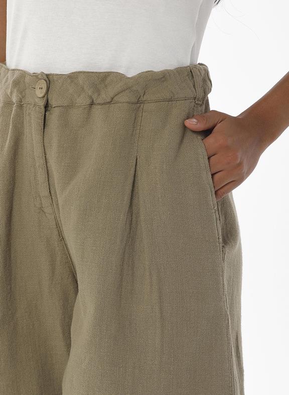 Shorts Pleated Olive Green 5
