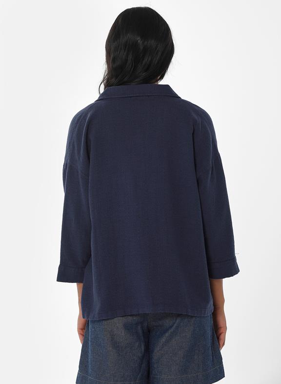 Overhemdblouse Navy from Shop Like You Give a Damn