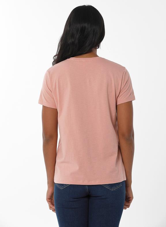 T-Shirt V Neck Light Pink 4
