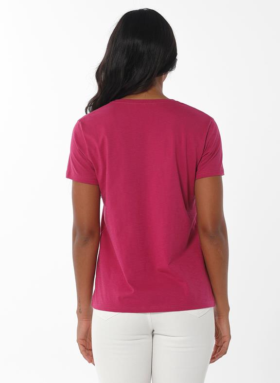 T-Shirt V Hals Roze from Shop Like You Give a Damn