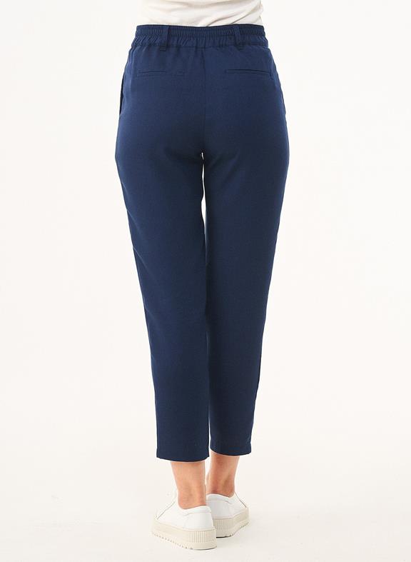 Chino-Hose Cropped Navy 4