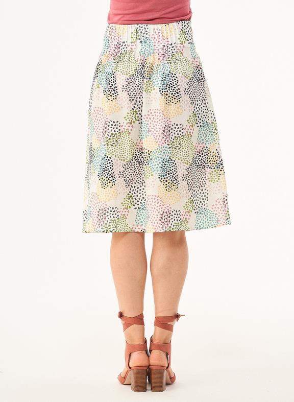 Midi Skirt Dot Print Multicolor 4
