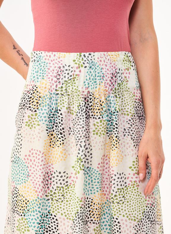 Midi Skirt Dot Print Multicolor 5