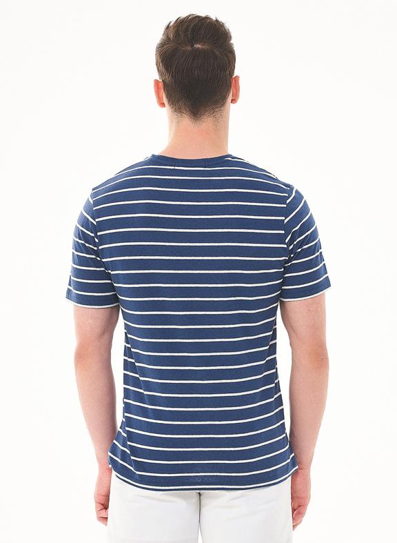T-Shirt Striped Blue 4