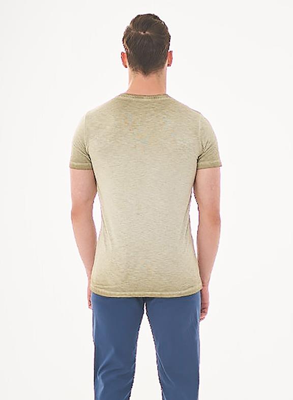 T-Shirt Fahrraddruck Grün 4