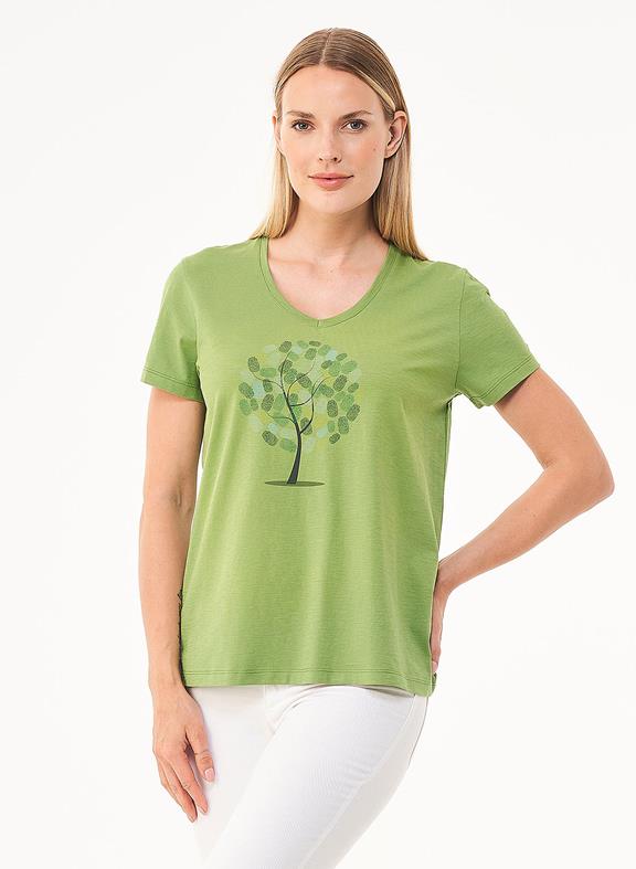 T-Shirt Aus Bio-Baumwolle Grün 1