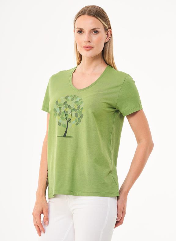 T-Shirt Aus Bio-Baumwolle Grün 2