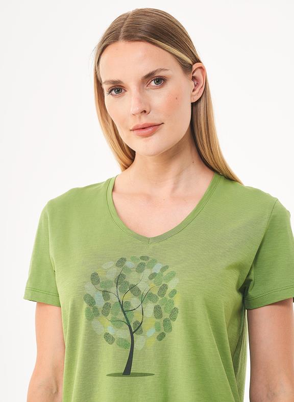 T-Shirt Aus Bio-Baumwolle Grün 4