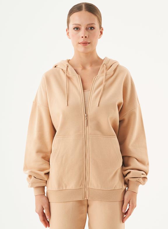 Sweat jacket Jale Beige from Shop Like You Give a Damn