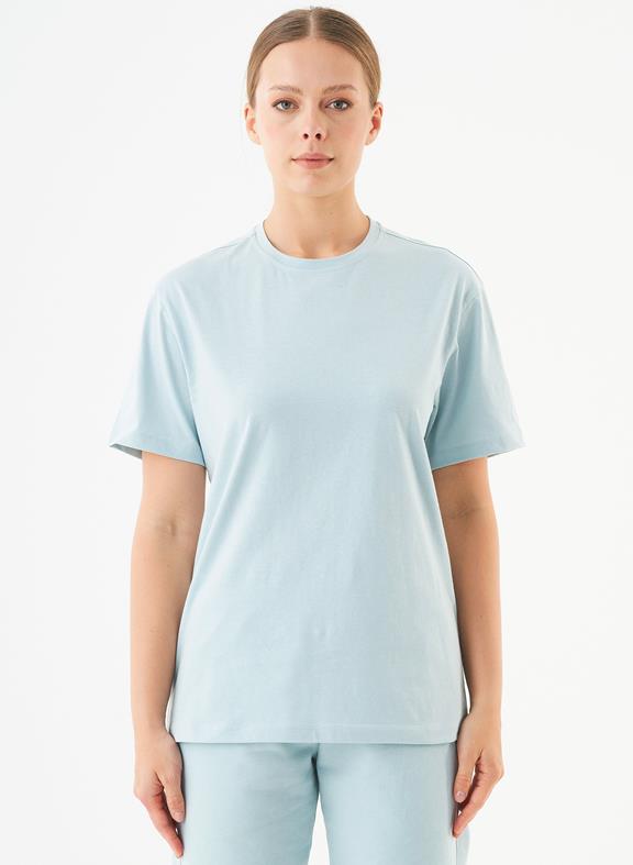 Unisex T-Shirt Biologisch Katoen Tillo Mint Blue 1