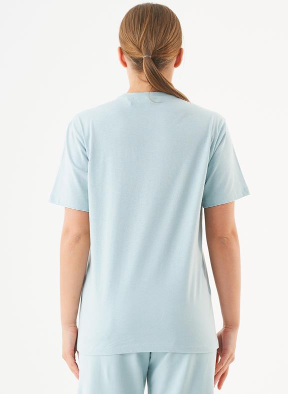 Unisex T-Shirt Biologisch Katoen Tillo Mint Blue 4