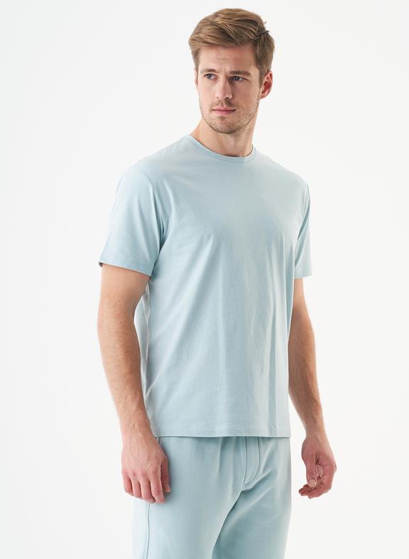 Unisex T-Shirt Biologisch Katoen Tillo Mint Blue 8
