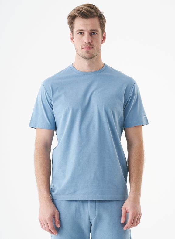 Unisex T-Shirt Biologisch Katoen Tillo Steel Blue 1