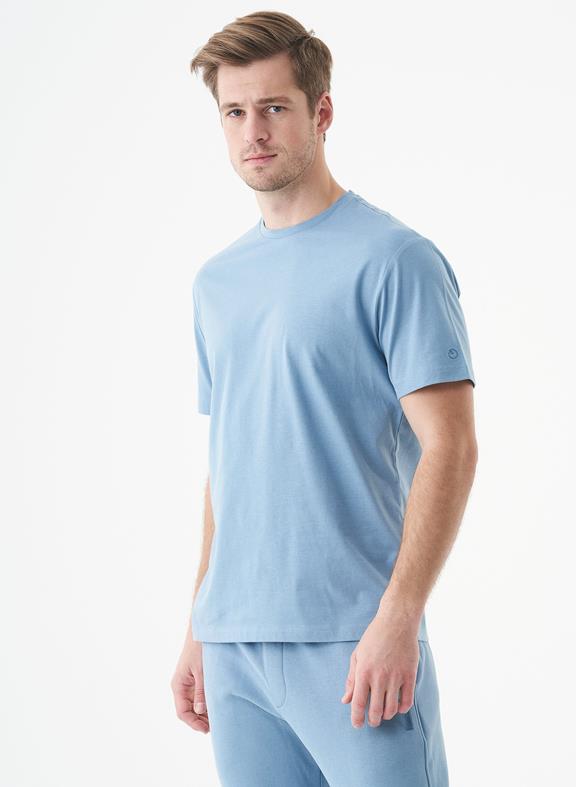 Unisex T-Shirt Organic Cotton Tillo Steel Blue 3