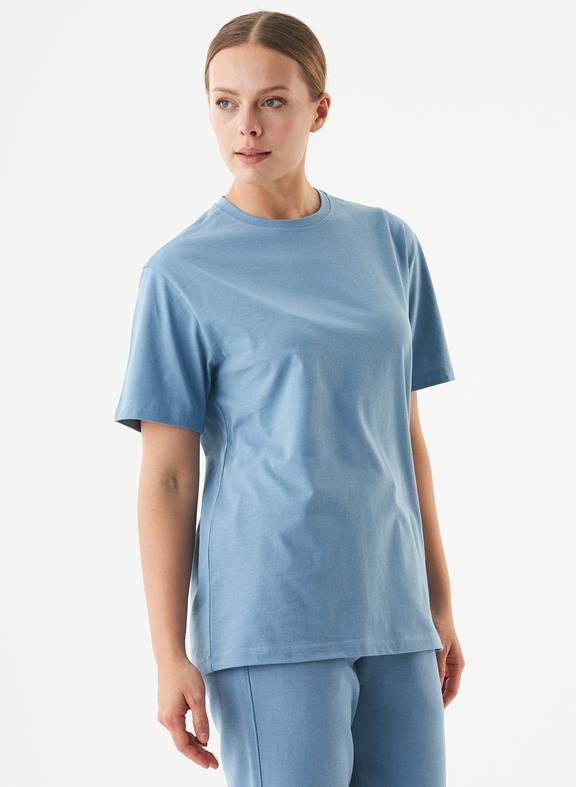 Unisex T-Shirt Biologisch Katoen Tillo Steel Blue 8