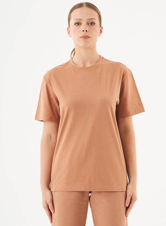 Unisex T-Shirt Organic Cotton Tillo Light Brown 5