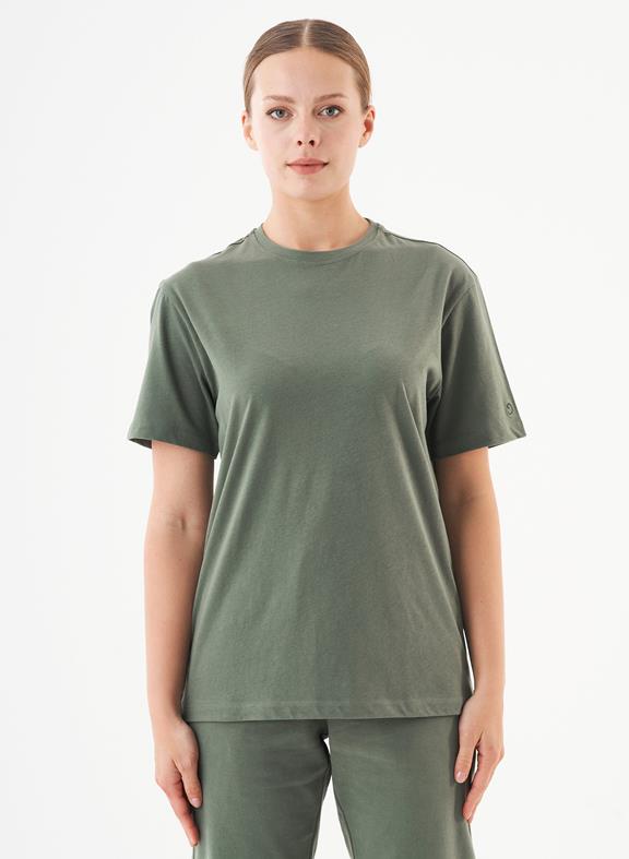 Unisex T-Shirt Biologisch Katoen Tillo Olive 6