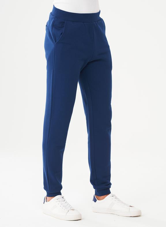 Jogginghose Aus Bio-Baumwolle Marineblau 3