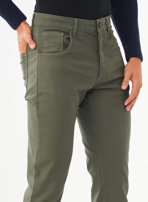 Five Pocket Pants Khaki Green 6