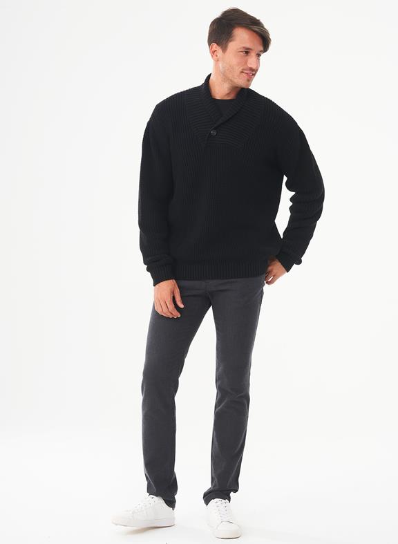 Jogger Fit Chino Schwarz 2