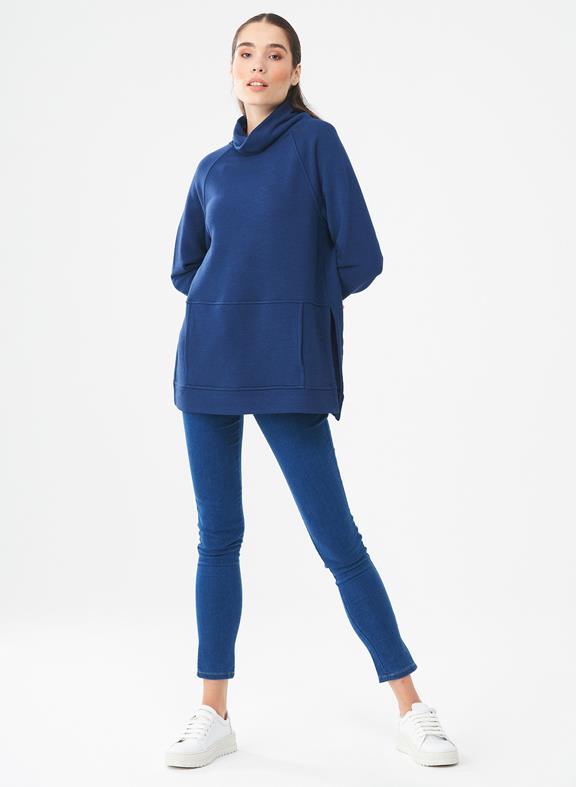 Turtleneck Sweatshirt Dark Blue 2