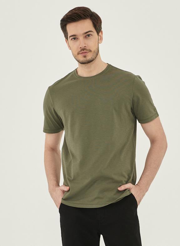 Basic T-Shirt Khaki Green 1