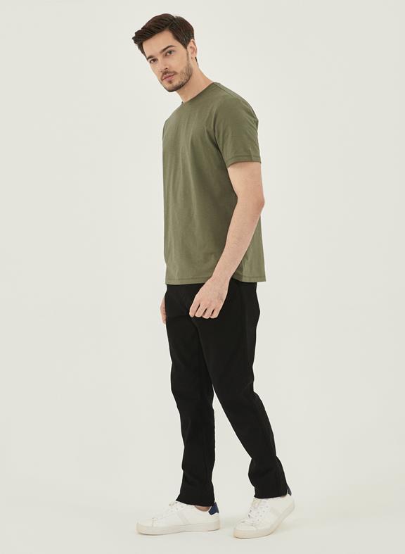 Basic T-Shirt Khaki Green 2