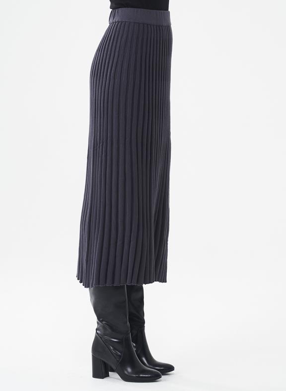 Knitted Maxi Skirt Dark Gray 3