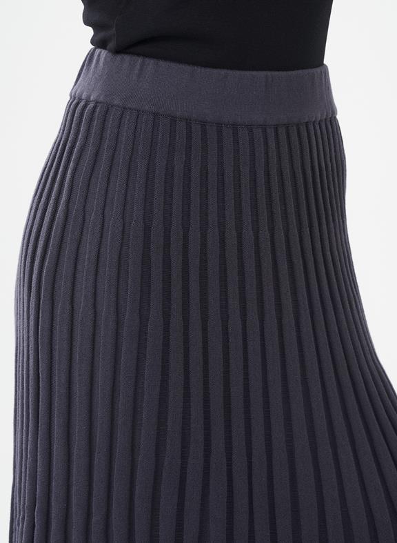 Knitted Maxi Skirt Dark Gray 5