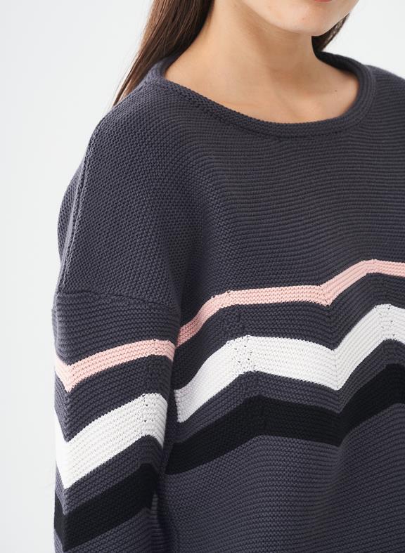Sweater Zigzag Dark Grey 5