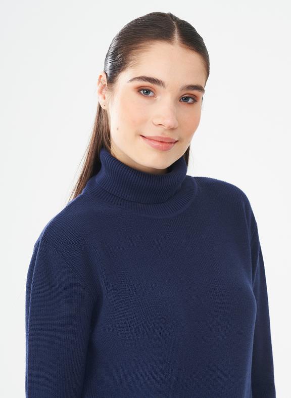 Turtleneck Sweater Dark Blue 5