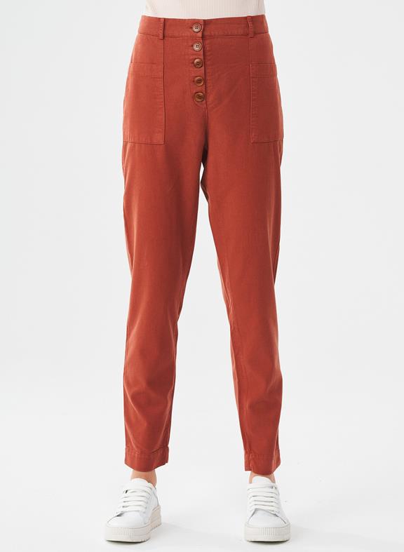 Pants Dark Orange Brown 1