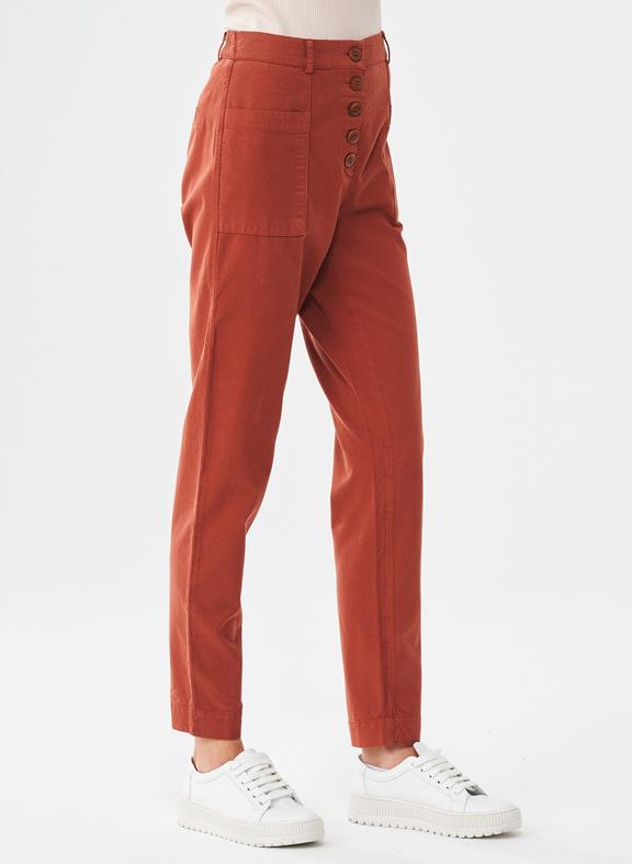 Pants Dark Orange Brown 3