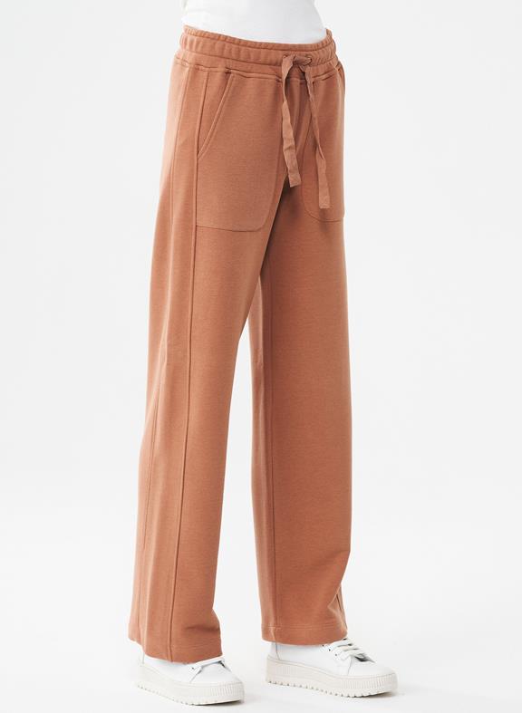 Wide Jogging Pants Light Brown from Shop Like You Give a Damn