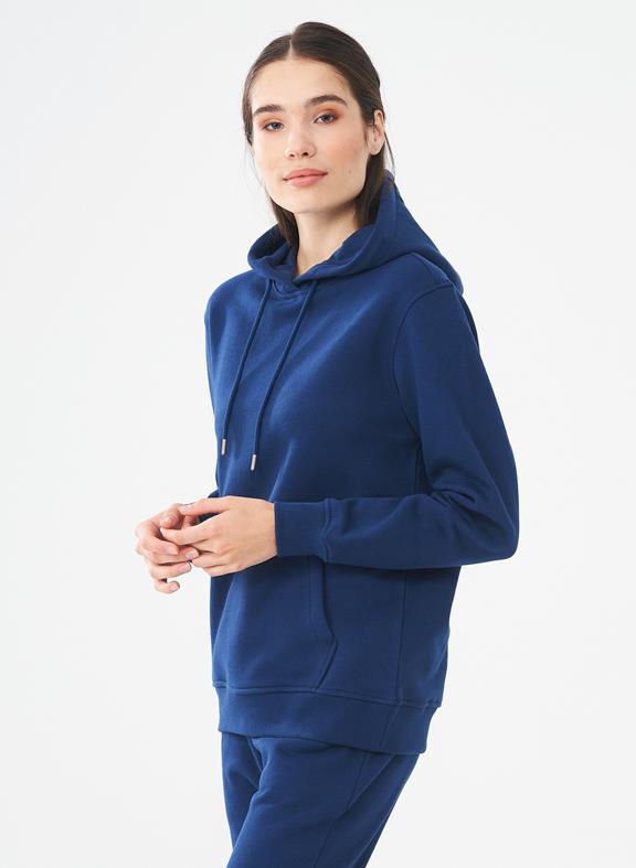 Hoodie Navy Blauw from Shop Like You Give a Damn