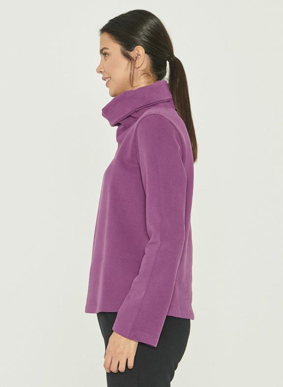 Turtleneck Sweatshirt Purple 3