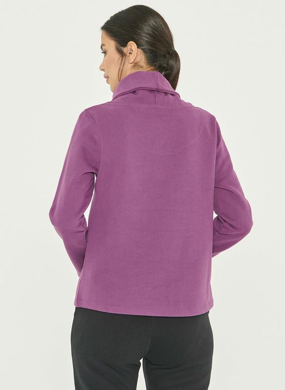 Turtleneck Sweatshirt Purple 4