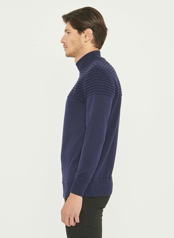 Turtleneck Sweater Dark Blue 3